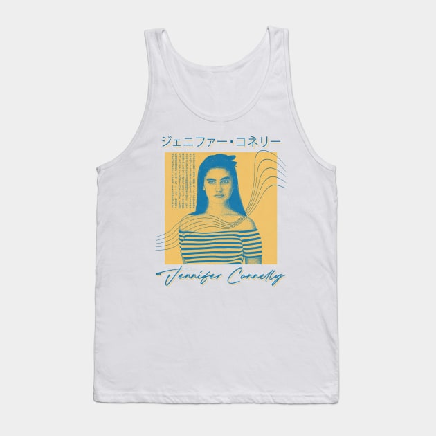 Jennifer Connelly   • Retro Aesthetic Design Tank Top by unknown_pleasures